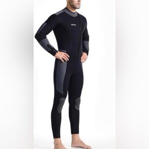 ZCCO Wetsuit Ultra Stretch 5mm Neoprene Swimsuit, Front Zip Full Body Dive suit
